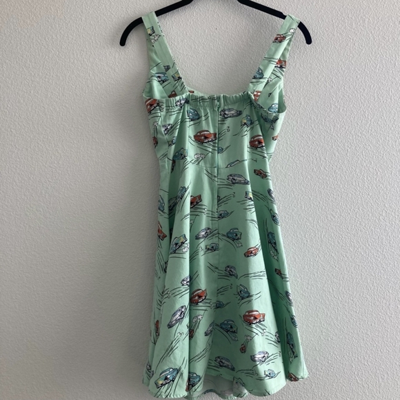 Retro Rockabilly Pinup Hotrod Dress - Picture 5 of 5